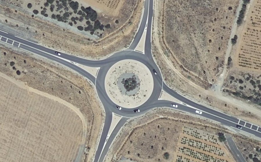 Vue aérienne du Rond-Point de la Prade