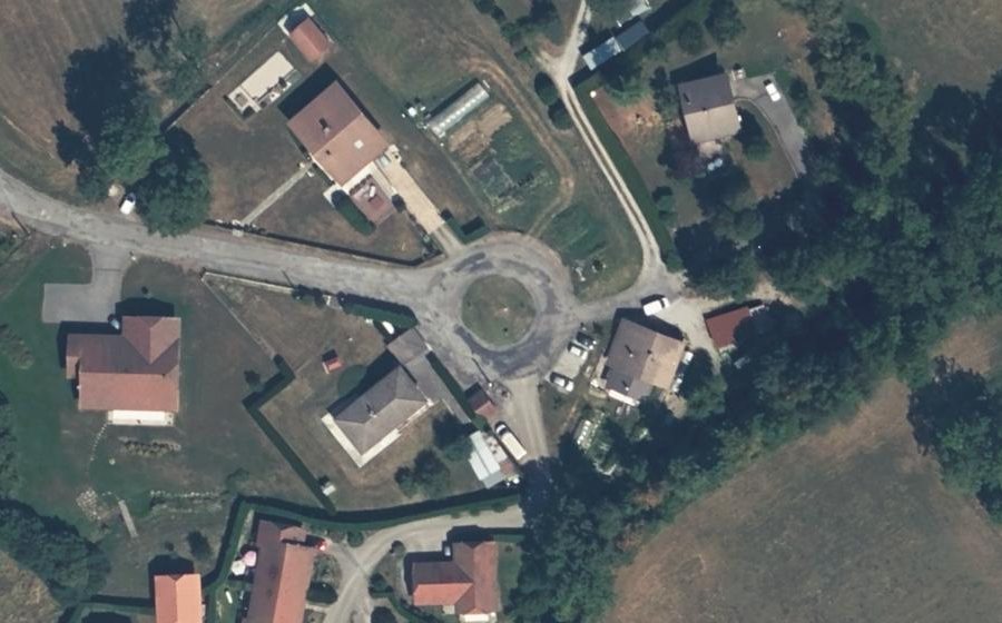 Vue aérienne du Route du Grand Pré