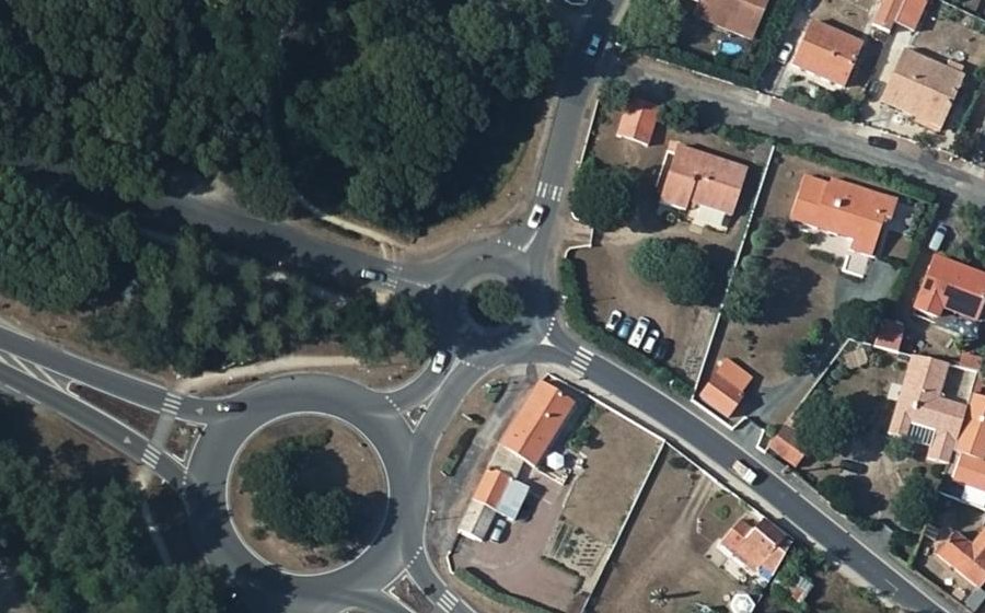 Vue aérienne du Route de la Grande Côte