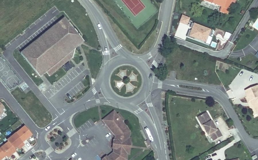 Vue aérienne du Rond-Point Picot Lapeyrousse