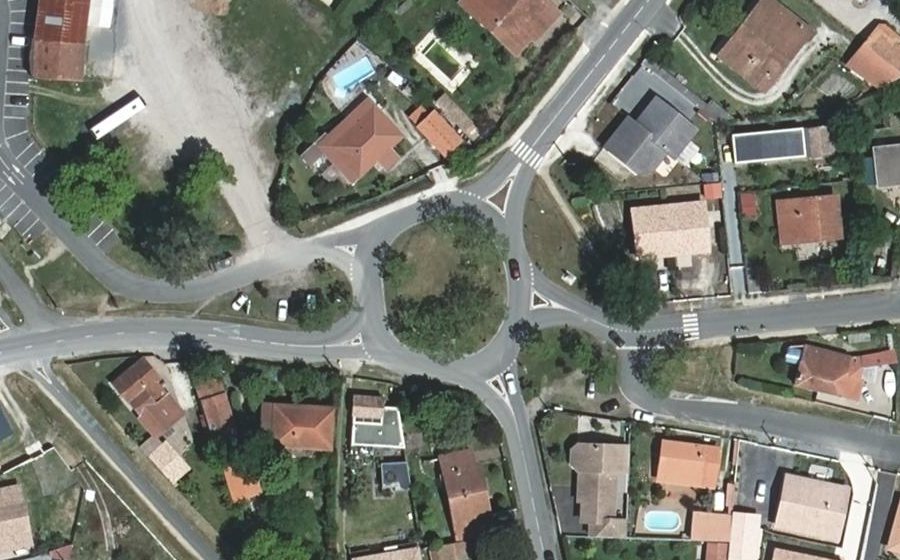 Vue aérienne du Rond-Point Brémontier