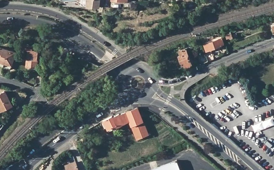 Vue aérienne du Giratoire de Calès