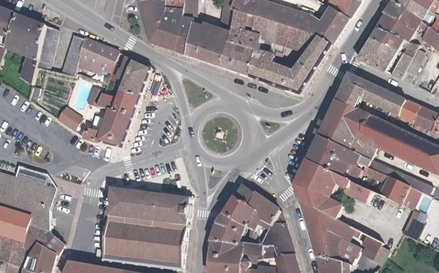 Vue aérienne du Place Joubert