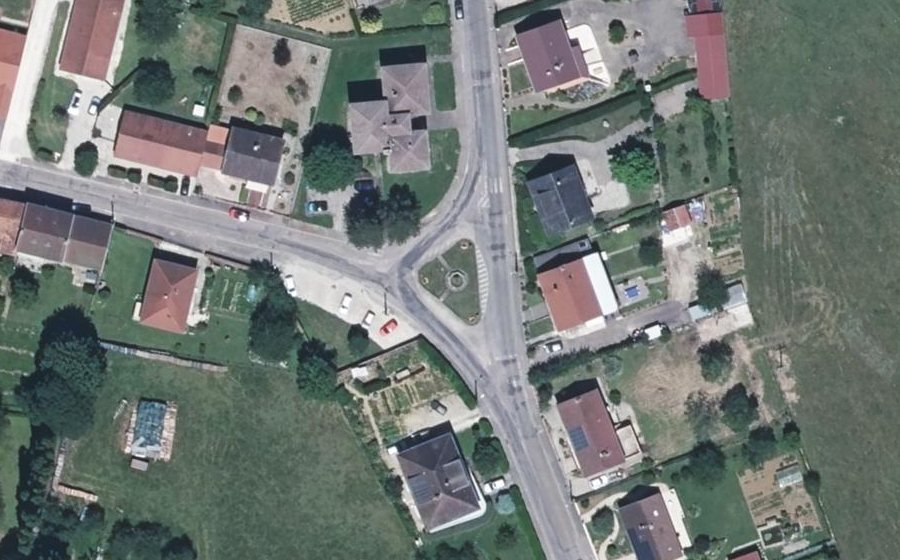 Vue aérienne du Place des Belges