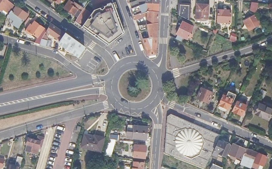 Vue aérienne de la Place de la Libération