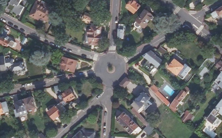 Vue aérienne du Rond-Point du Centre
