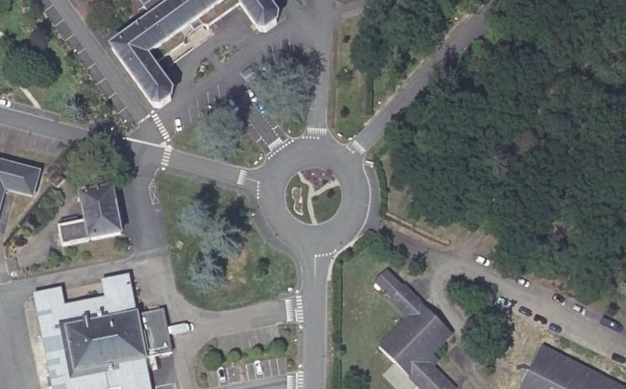 Vue aérienne du Place Émile Tinet