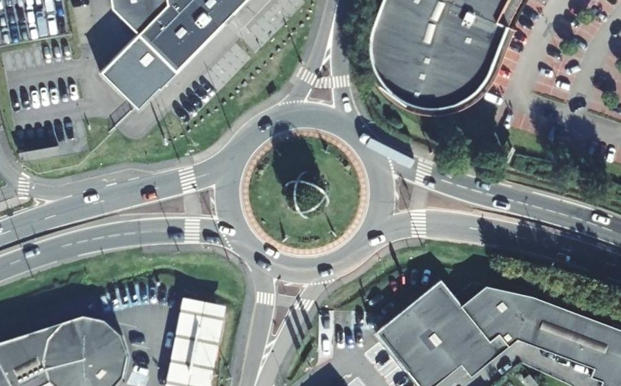 Vue aérienne du Giratoire de l'An 2000