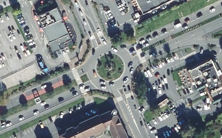 Vue aérienne du Giratoire de l'An 2000