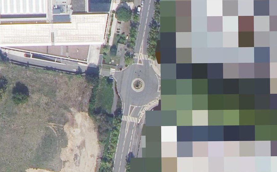 Vue aérienne du Rond-point anonyme n°351134601