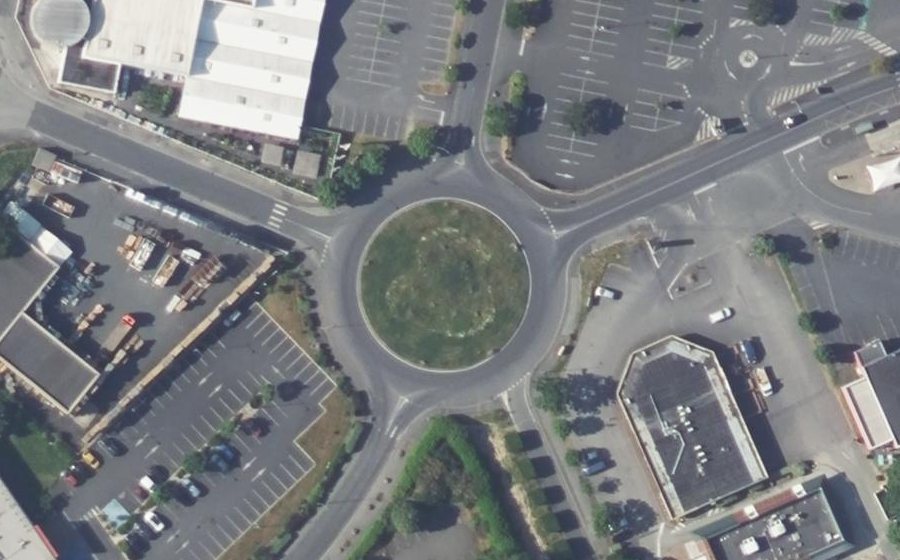 Vue aérienne du Rond-Point Francis Martin