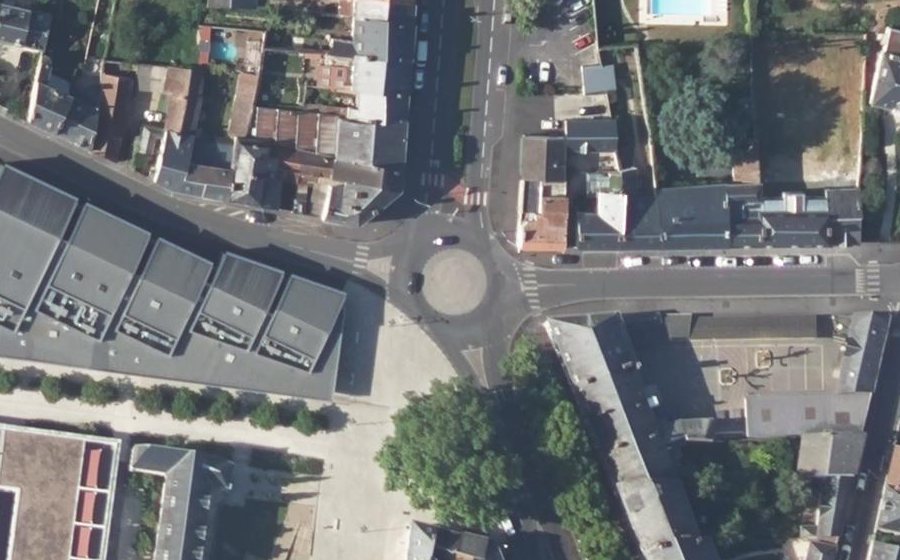 Vue aérienne de la Place Sainte-Catherine