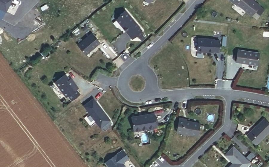 Vue aérienne du Voie des Calètes