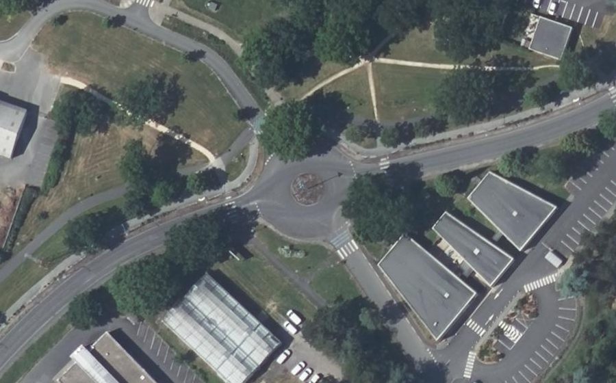 Vue aérienne du Rue Raoul Follereau