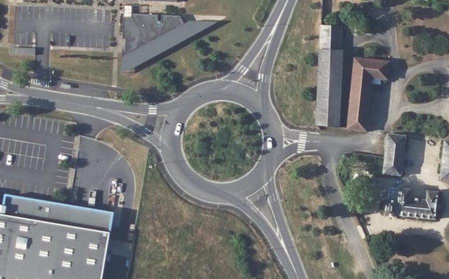 Vue aérienne du Rond-Point de Valette