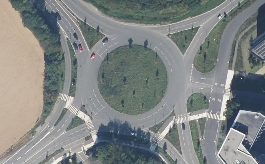 Vue aérienne du Rond-Point de Vaux