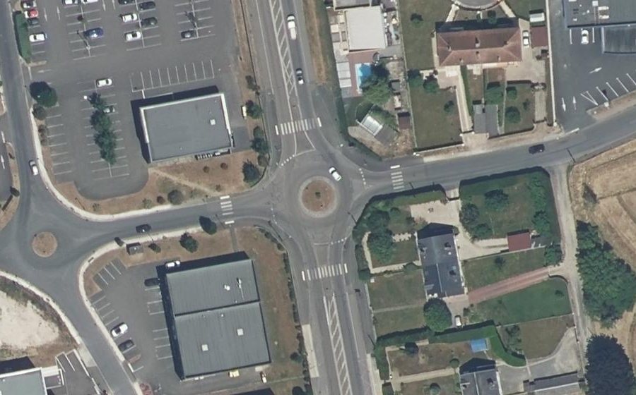 Vue aérienne du Rond-Point du Cubilot