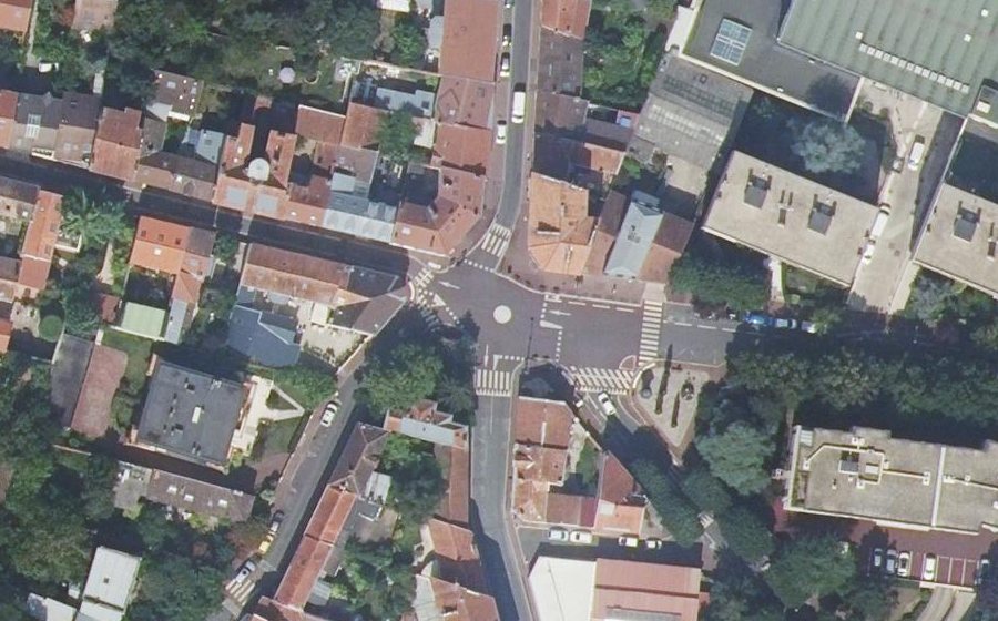 Vue aérienne de la Place Carnot