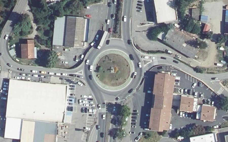 Vue aérienne du Rond-Point de Ceppe