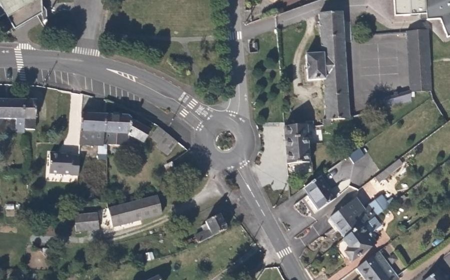 Vue aérienne du Giratoire du Champ de Foire