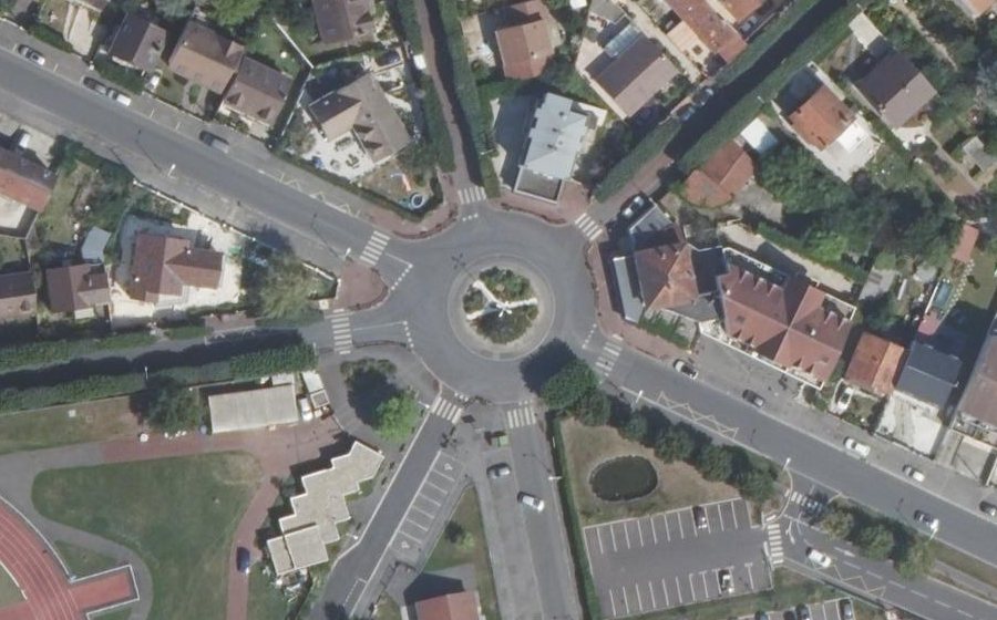 Vue aérienne de la Place Matteotti
