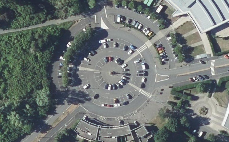 Vue aérienne du Place de l'Europe