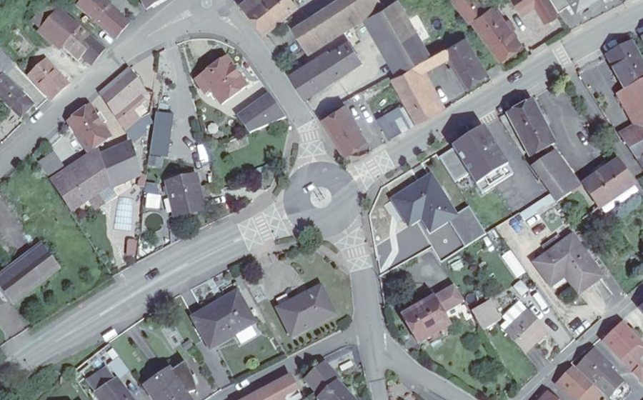 Vue aérienne du Rue Saint-Georges