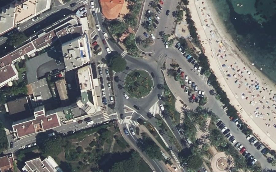 Vue aérienne du Rond-Point de l'Ilette