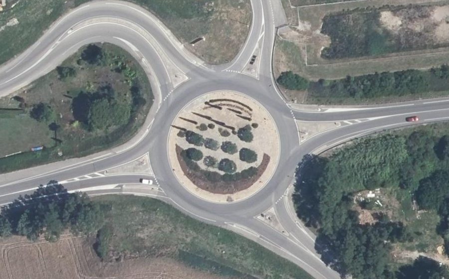 Vue aérienne du Rond-Point de l'Énergie