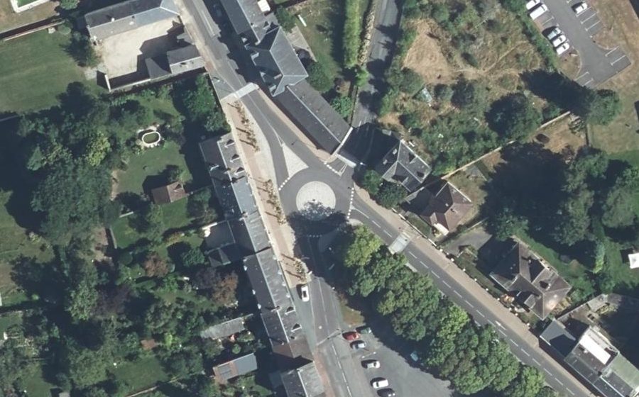 Vue aérienne du Place Amedée Lefaure