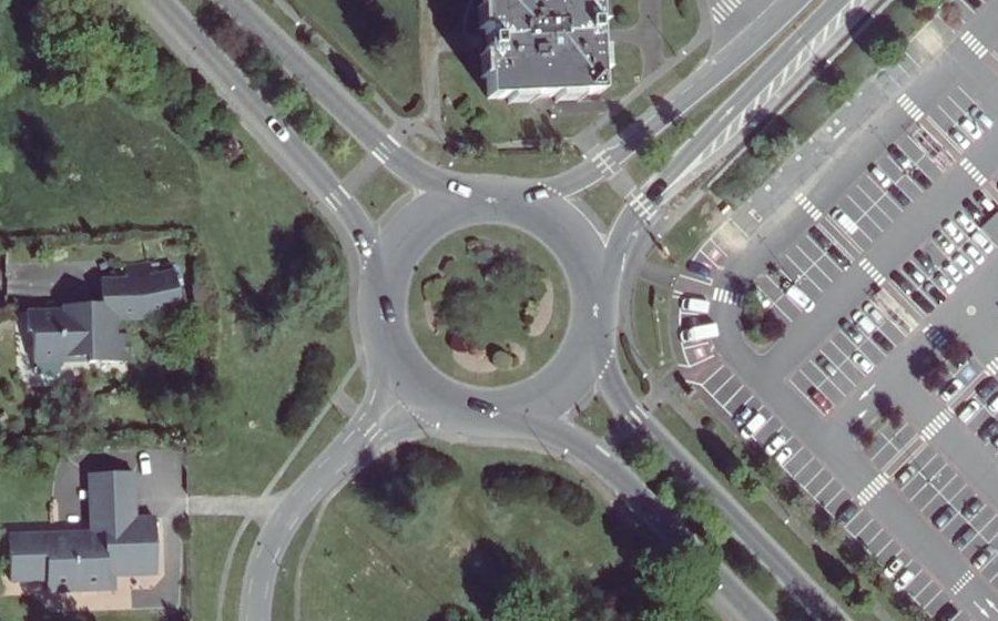 Vue aérienne du Rond-Point François Mitterrand