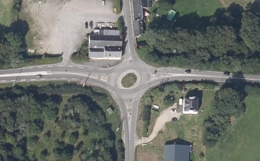 Vue aérienne du Giratoire de Pont Fol
