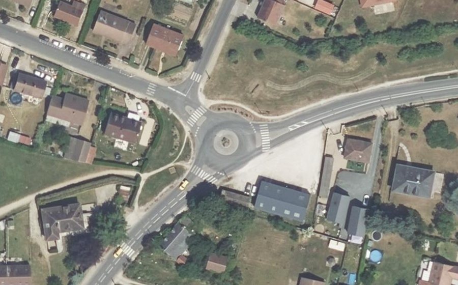 Vue aérienne du Route de Tigy