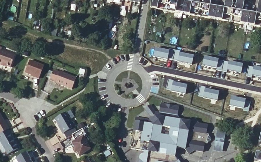 Vue aérienne du Allée du Faon