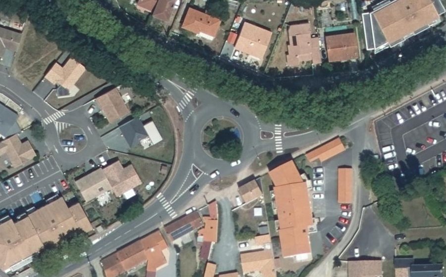 Vue aérienne du Rue de Saint-Jean-de-Monts