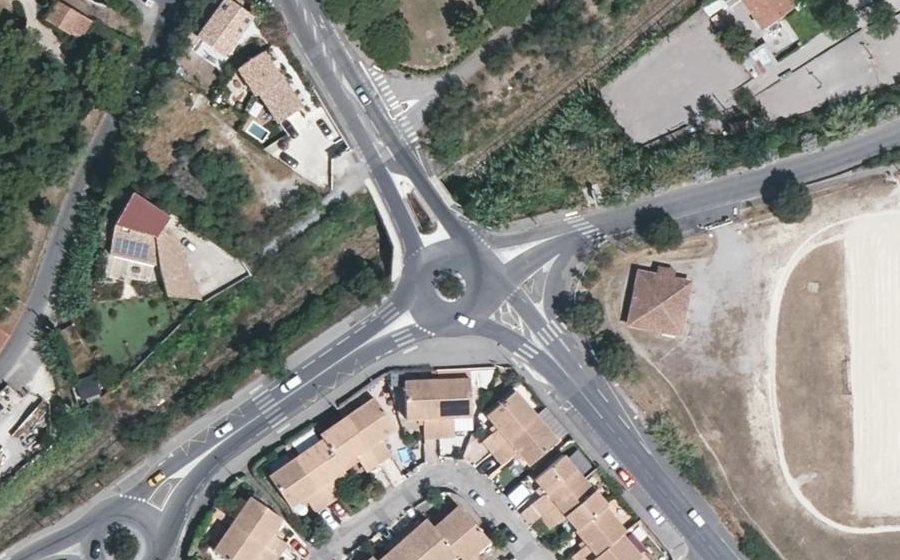 Vue aérienne du Place Yitzhak Rabin