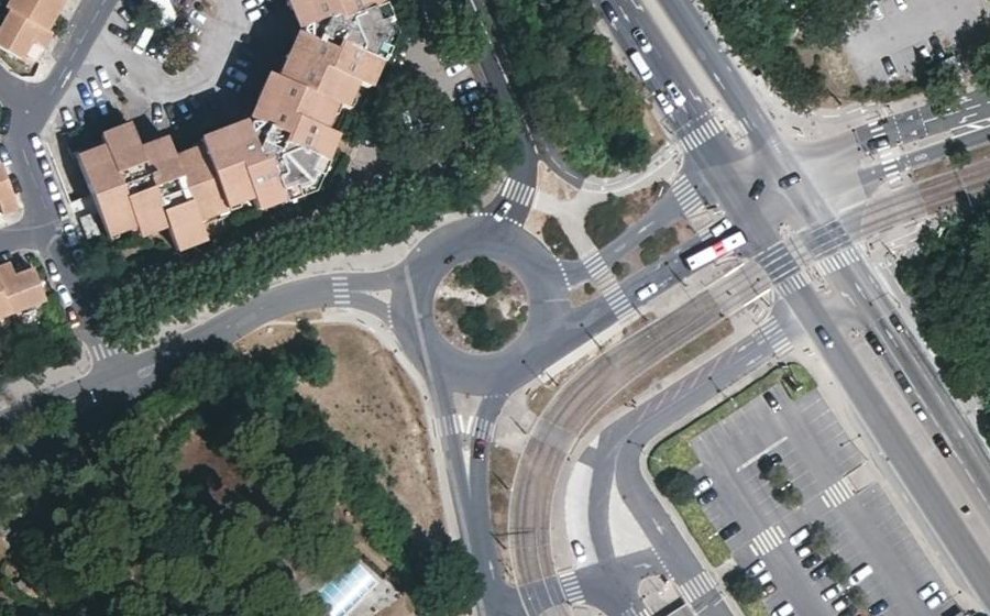 Vue aérienne du Rue Maria Casarès