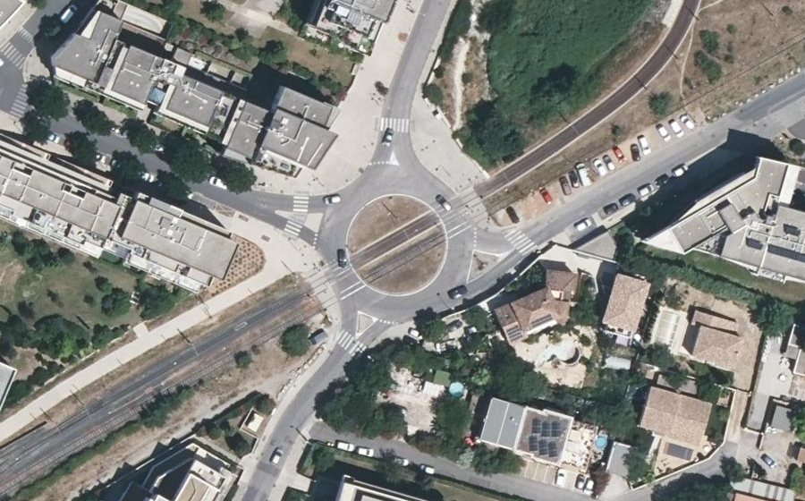 Vue aérienne du Avenue Étienne Méhul