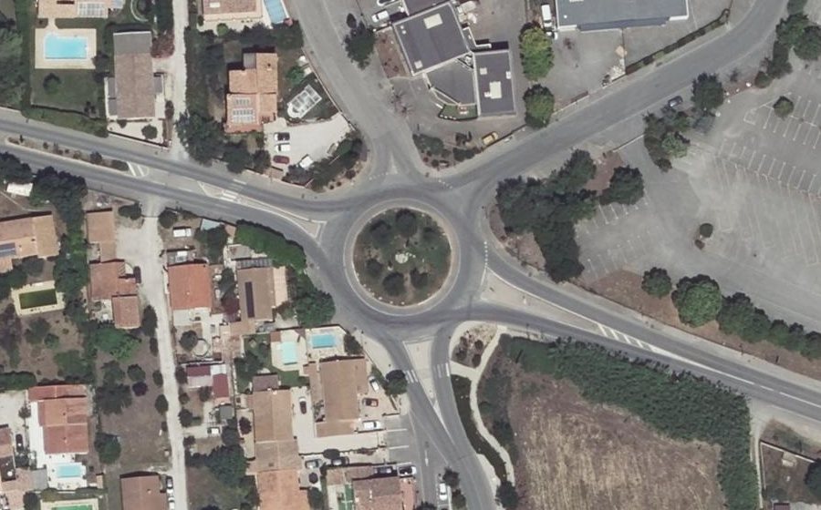Vue aérienne du Boulevard de la Libération
