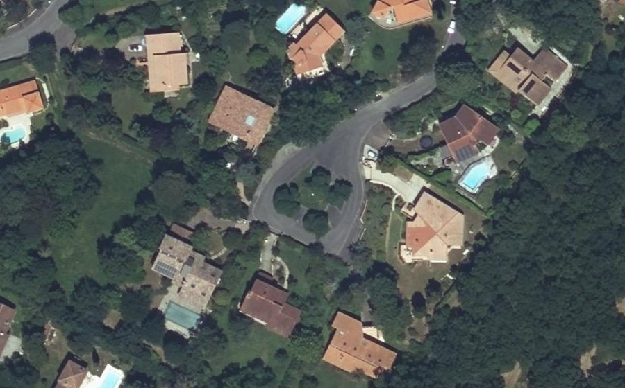 Vue aérienne du Allée du Vallon