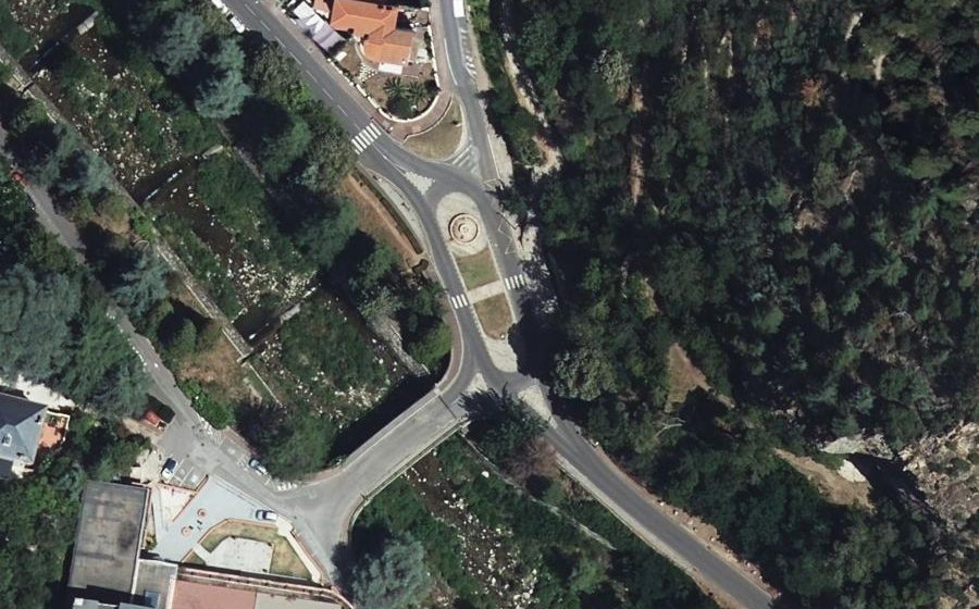 Vue aérienne du Rond-Point du 18 Juin 1940