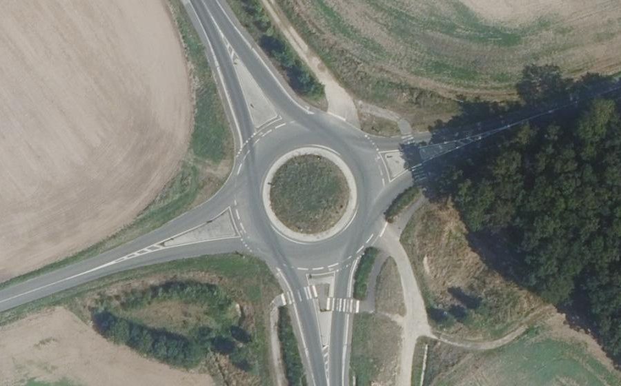 Vue aérienne du Route de Tacoignières
