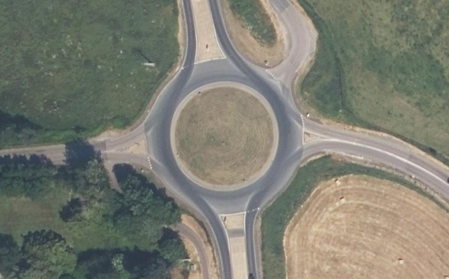 Vue aérienne du Route de la Vallée de la Touques
