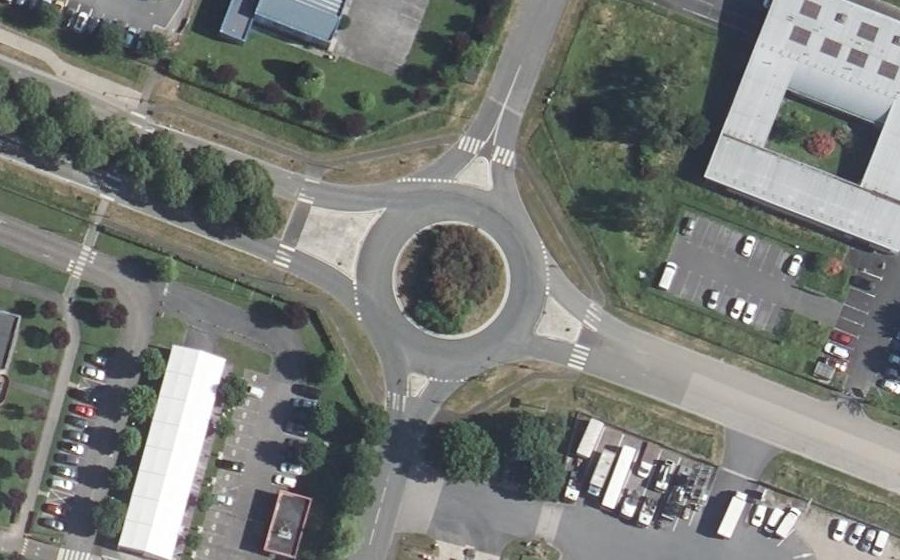 Vue aérienne du Giratoire de la Vatine