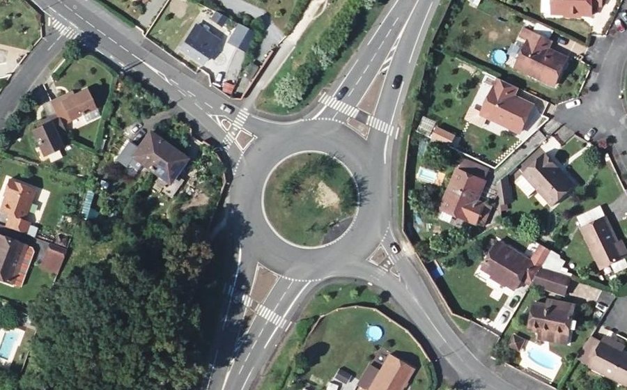 Vue aérienne du Rond-Point du Tonkin