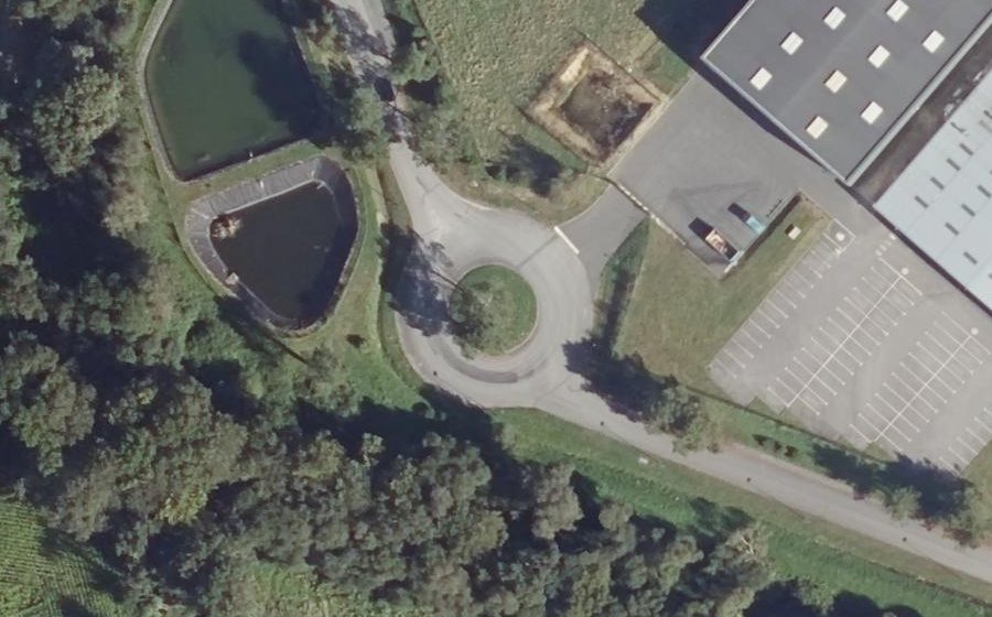 Vue aérienne du Route du Restaou