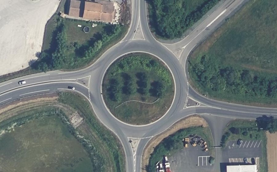 Vue aérienne du Avenue de Saint-Jean-d'Angély