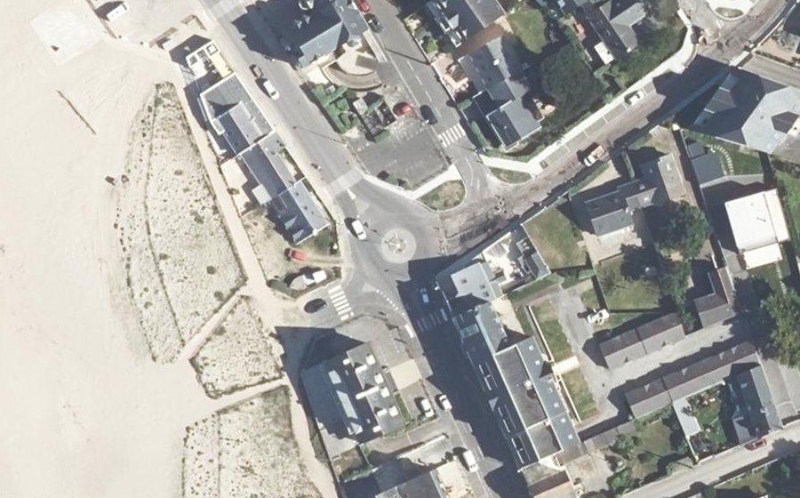 Vue aérienne du Giratoire de la Hune