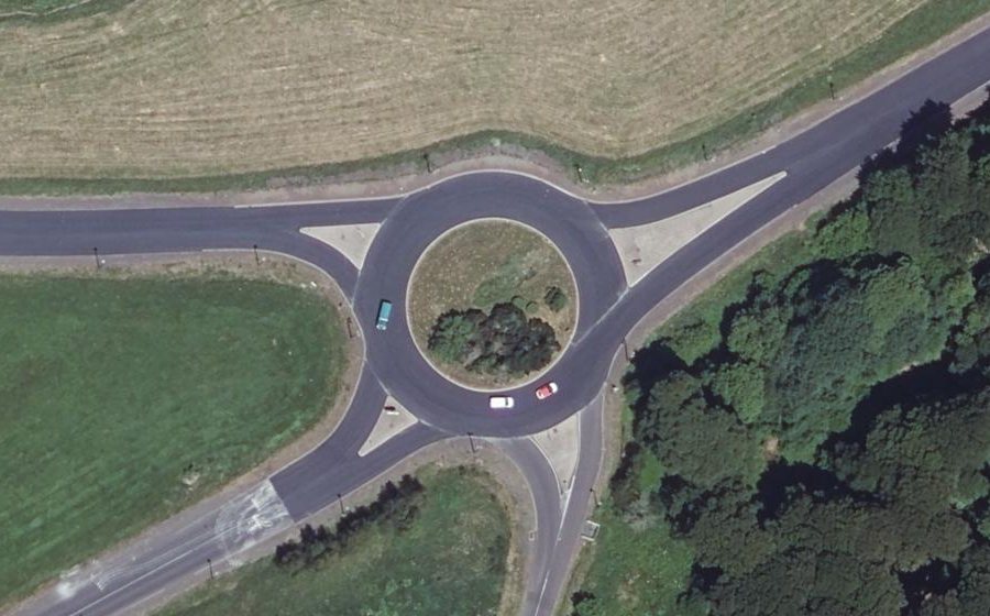 Vue aérienne du Rond-point anonyme n°3609950