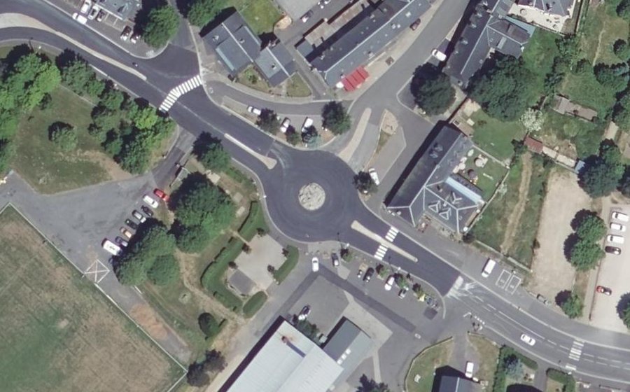 Vue aérienne de la Place du Grand Mèze